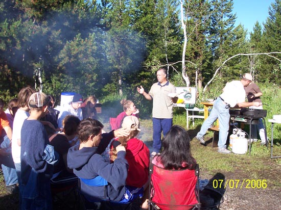 2006 family reunion in Yellowstone National Park